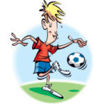 soccer player cartoon